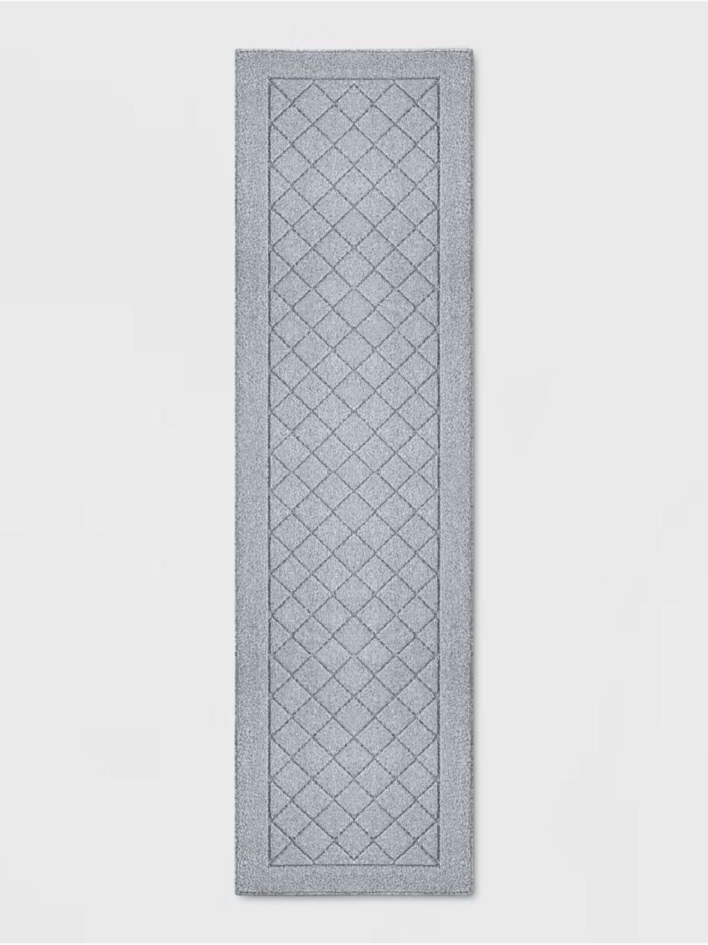 Threshold Light Gray Geometric Runner Door Mat